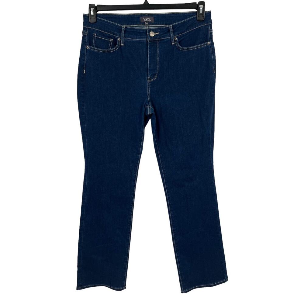 NYDJ jeans Marilyn straight dark blue size 10